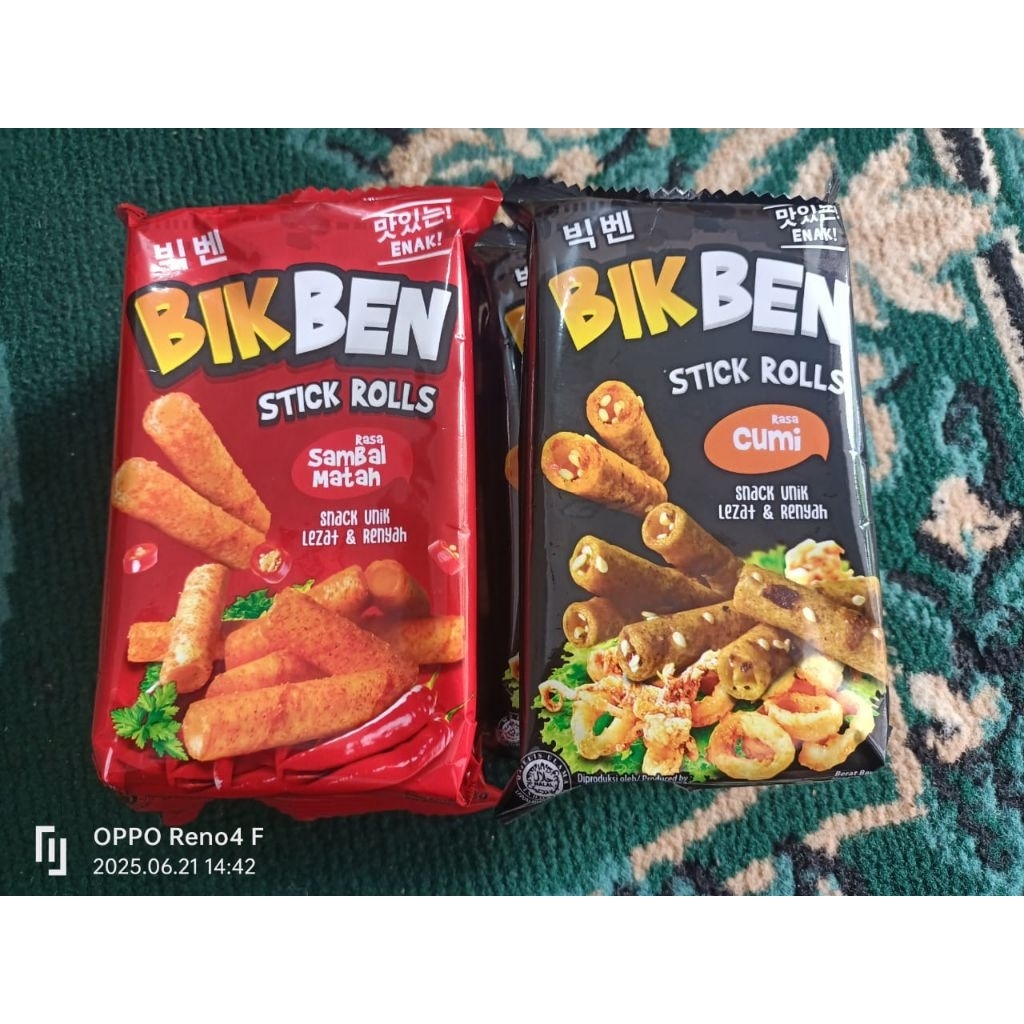 

Bikben Stick Roll Sambal Matah Cumi – Snack Pedas Viral Isi Banyak Harga Grosir