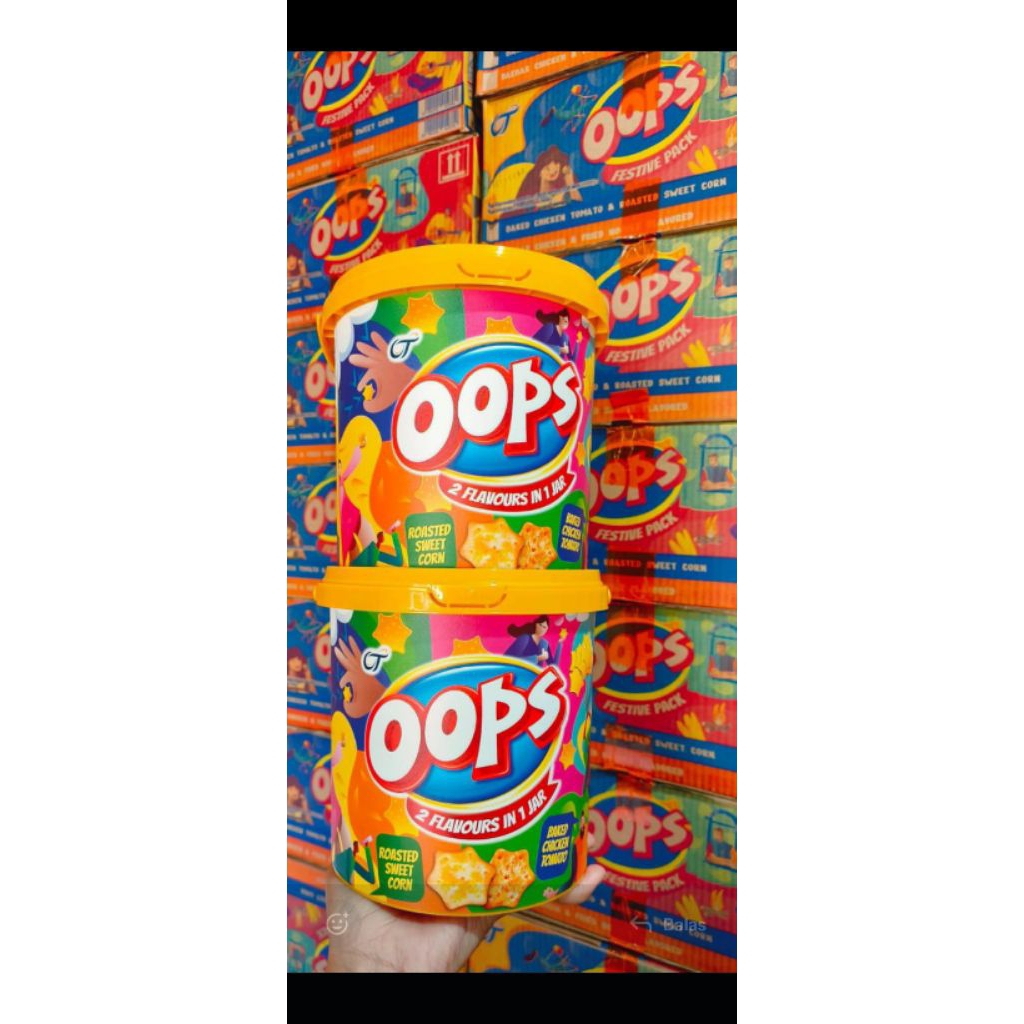 

Oops jar 140gr(1jar 10pcs) 30rb dpt 2 Kaleng