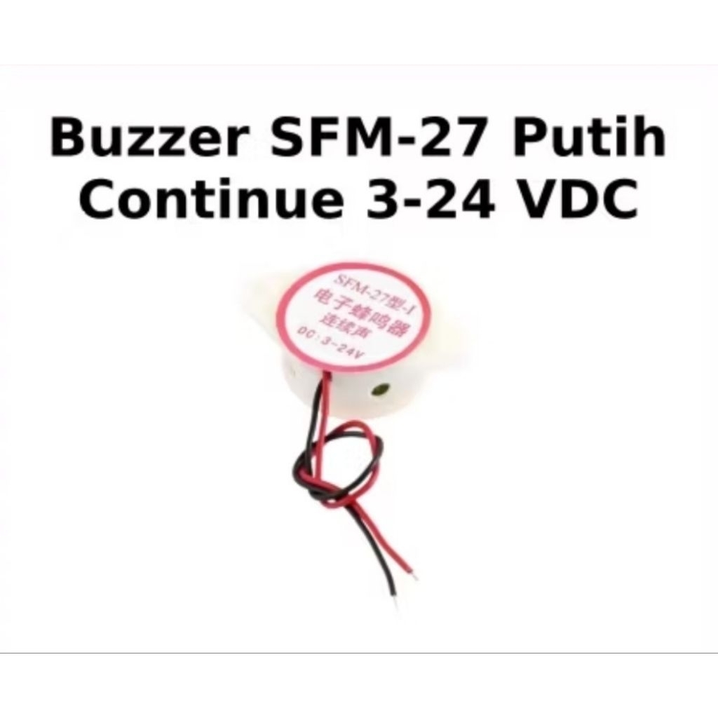 BUZZER SFM-27 BUZZER DC 3V - 24V