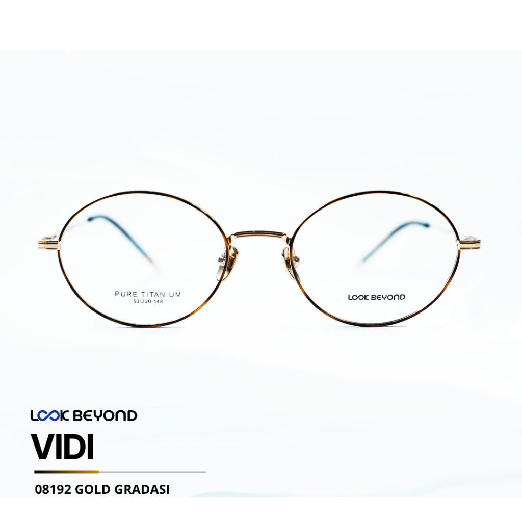 Look Beyond -  VIDI Pure Titanium 08192 Eyewear Kacamata Titanium / Kacamata Baca / Kacamata Minus K