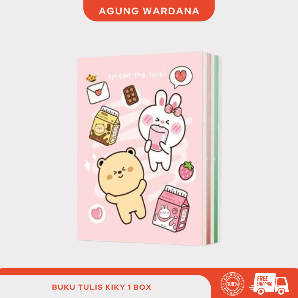

BUKU TULIS KIKY 32, 38 DAN 58 LEMBAR 1 DUS / BOX