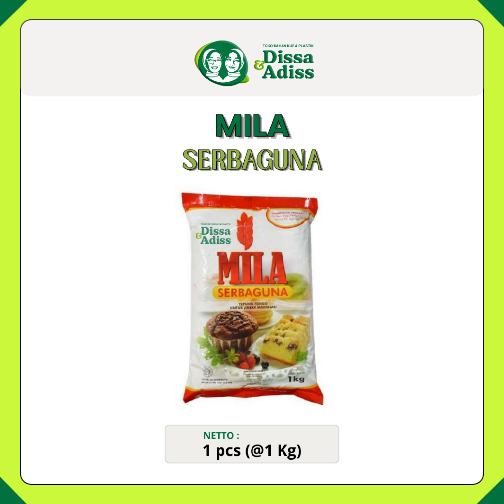

Mila Tepung Terigu 1 kg | Tepung Serbaguna - Tobaqdissa