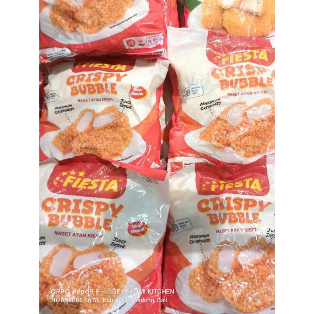 

FIESTA CHICKEN NUGGET CRISPY 400GR WITH BUBLE CRUMB