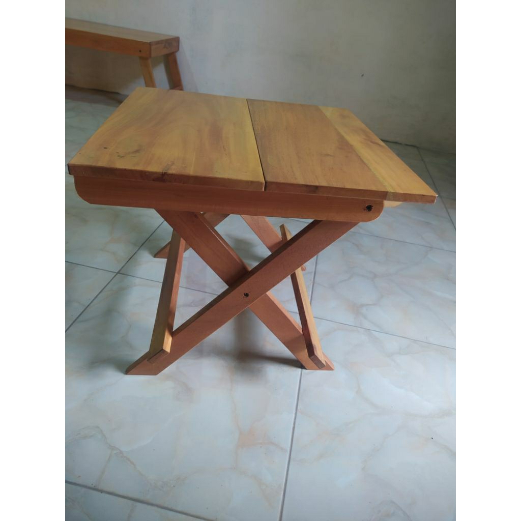 meja lipat kaki silang/meja belajar/meja ngaji