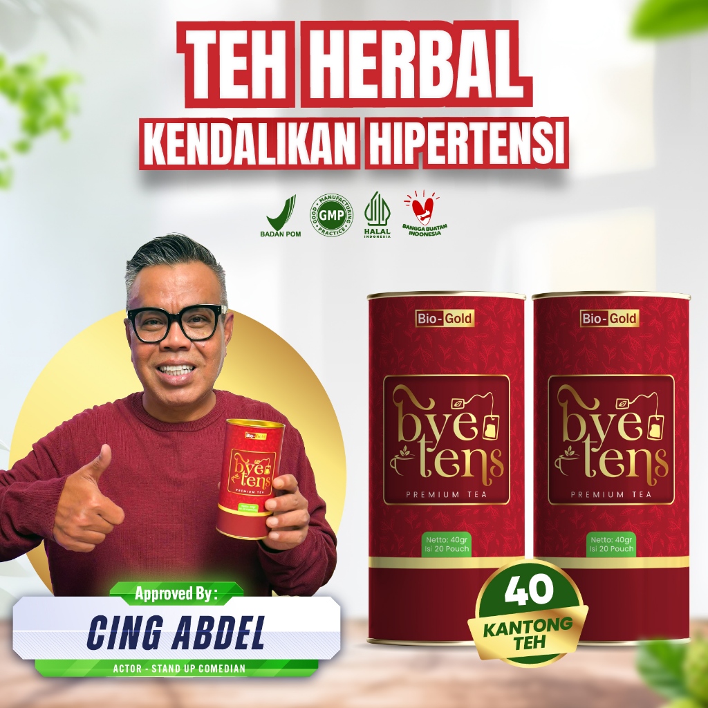 

Bye Tens - Bundling 2 Kaleng Premium Tea Teh Hijau Mengkudu Seledri Obat Hipertensi Kolesterol BPOM