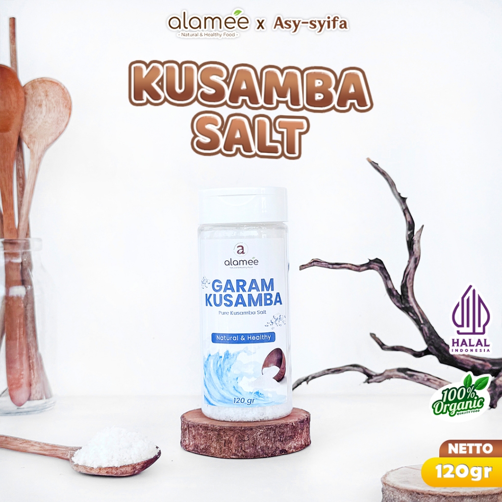 

ALAMEE Garam Laut Kusamba Sea Salt Bali Murni Natural Alami Organic Lokal Bumbu Masakan Organik 120G