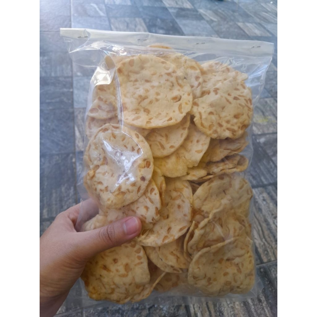 

Keripik tempe sagu renyah gurih 500gr