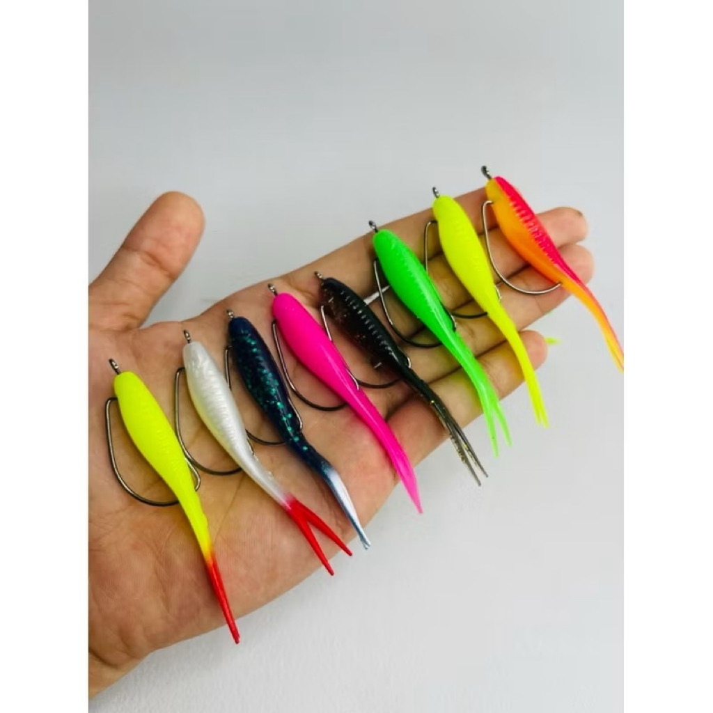 SUPER BABY SILENCER 8CM. 4,5GRAM PLUS HOOK|| UMPAN CASTING IKAN GABUS TOMAN