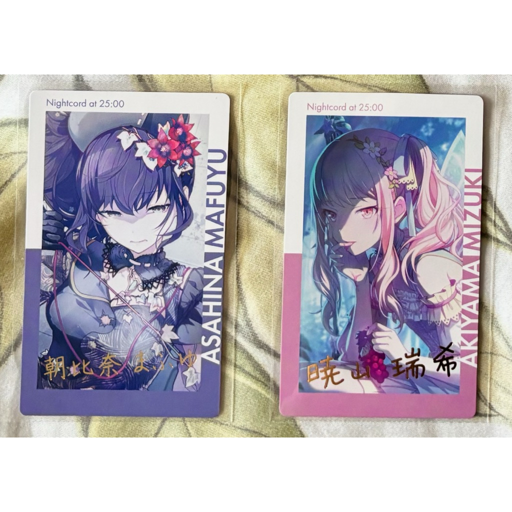 Project Sekai Nightcord Niigo Mafuyu Mizuki Foil EPick Bug Fairy