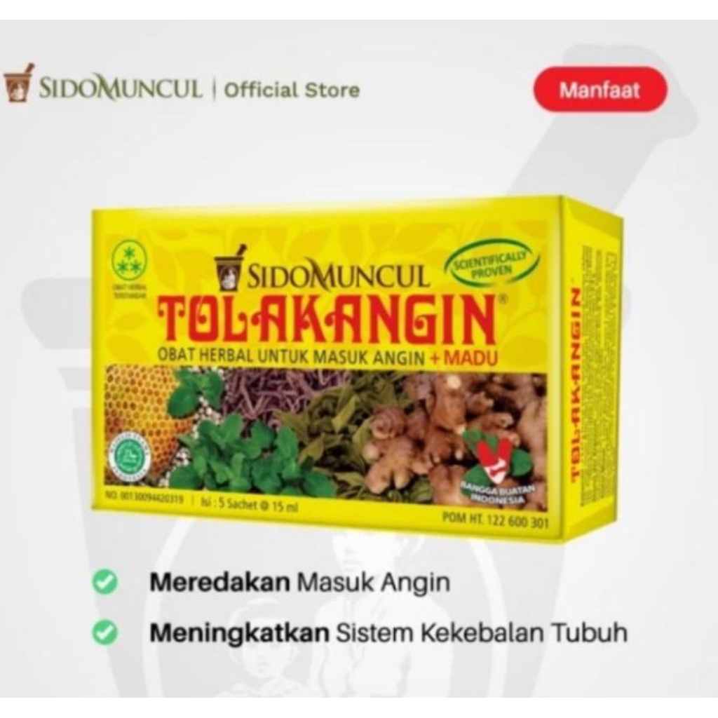 

Tolak Angin Cair Sido Muncul/Bejo Jahe Merah