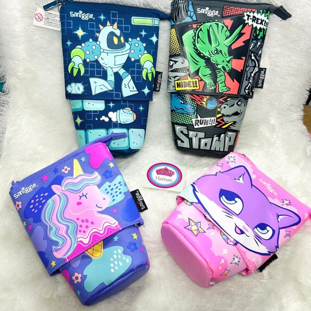 

Smiggle pencil case dino black animalia tempat pensil