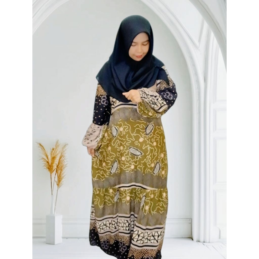 GAMIS REMPEL KATUN RAYON MOTIF