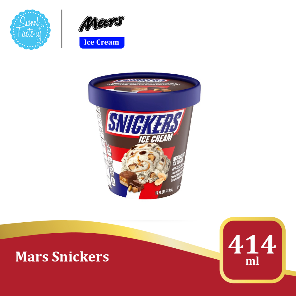 

Mars Snickers Ice Cream Pint 414ml - Import USA