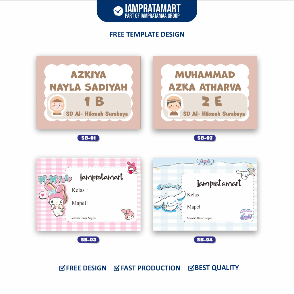 

Stiker Nama Custom Pelajaran | Stiker Nama Sekolah | Stiker Nama Buku - Sticker Name