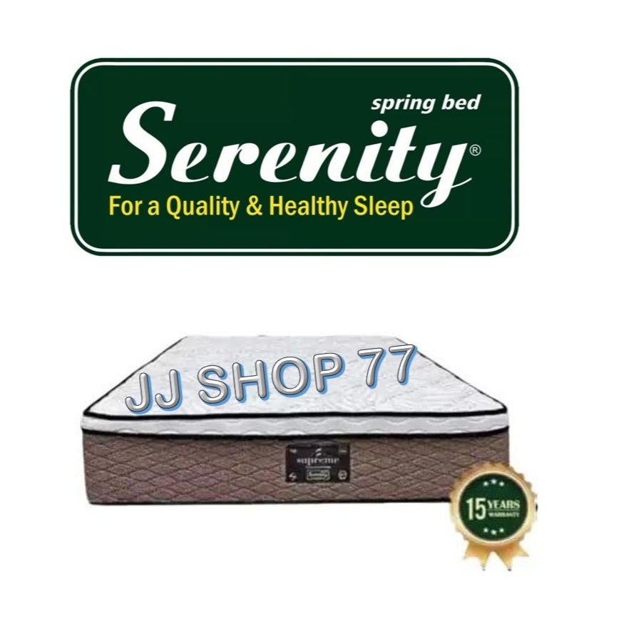 Kasur Elite Serenity SUPREME Plush Top Pocket Spring Lapisan Spring Bed Premium Hanya Kasur