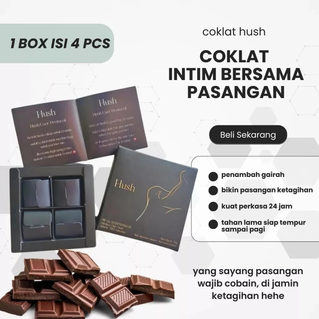 

junaidi_fahmi - hush chocolate box 32g 4 pcs - coklat original pria & wanita