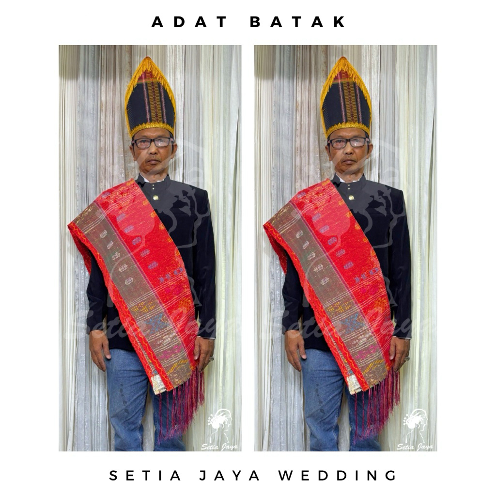 Set Jas Batak Ulos Simalungun Prewed Selendang Ulos Ikat Batak Toba Pria Pengantin