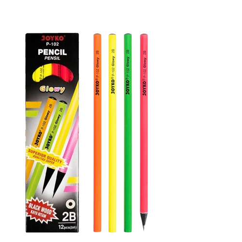 

Pencil / Pensil Joyko P-102 / 2B / Glowy / 1 BOX 12 PCS