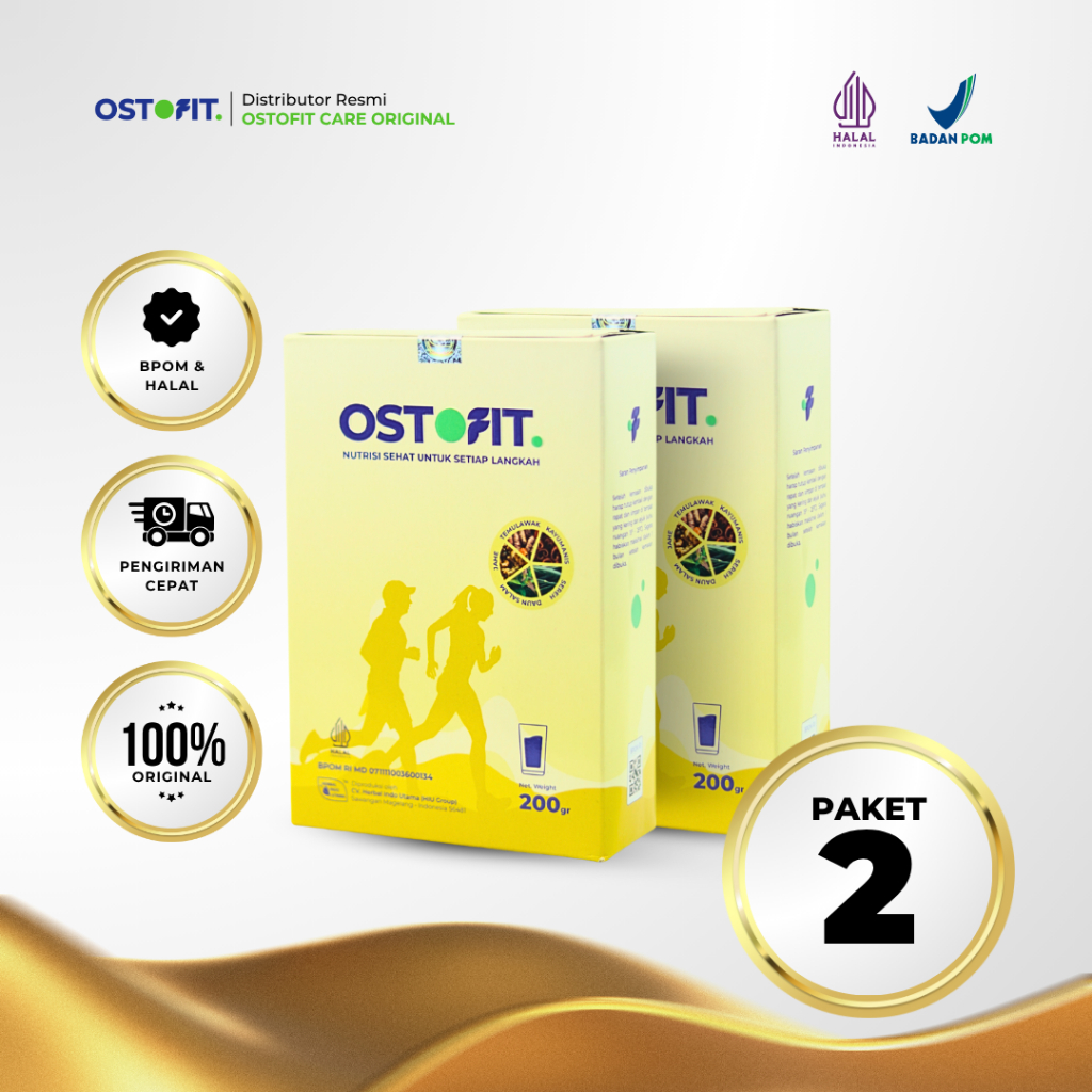 

Paket 2 Box Ostofit - Ampuh Bantu Atasi Nyeri Sendi, Tulang & Lutut 100% Original Herbal Halal BPOM