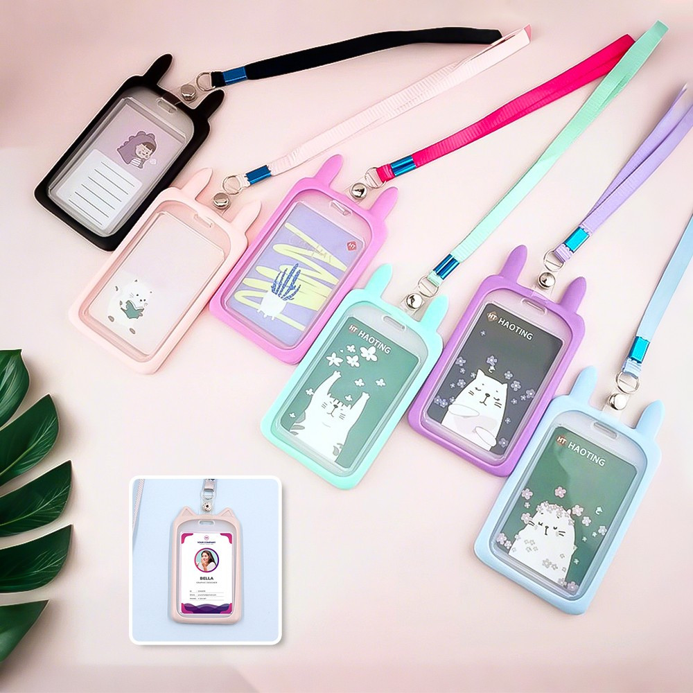 

EC Name Tag ID Card Holder Karakter Kelinci Gantungan Kartu Nama Atau Panitia / Tali ID Card Nama Karakter Bear / Gantungan Tali Kartu Akses Kantor MRT Busway Lanyard Stockami C324