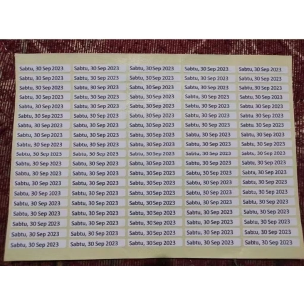 

Lebl 99 label nama atau tanggal (5mmx35mm)