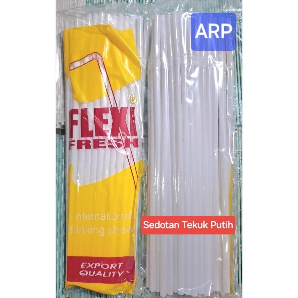 Sedotan Flexi/Sedotan Tekuk/Sedotan Putih/Sedotan Murah/Sedotan Limun/Sedotan Kelapa/Sedotan Termura