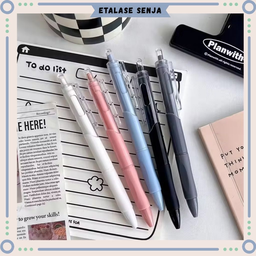 

•SENJA 011111• Pulpen mekanik gel//pulpen gel cepat kering//pena presisi//pulpen retactable//pulpen macaron