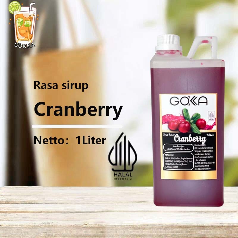 

GОKKA Syrup / Cranberry Flavoured Sirup / Sirup Cranberry 1L International Halal