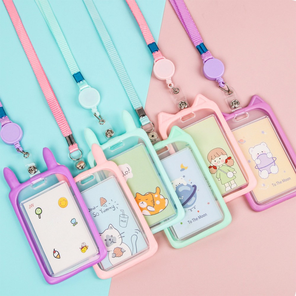 

EC Name Tag ID Card Holder Karakter Kucing Gantungan Kartu Nama Atau Panitia / Tali ID Card Nama / Gantungan Tali Kartu Akses Kantor MRT Busway Lanyard Stockami C324