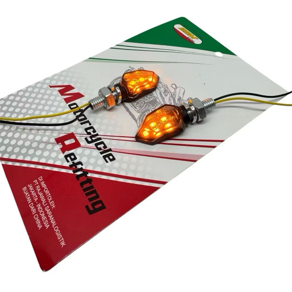 Lampu Sein Sen Lancip Mini 5 Led Lampu Sein Motor KLX Vixion Byson Aerox Vario CBR Ninja GL DLL Moto