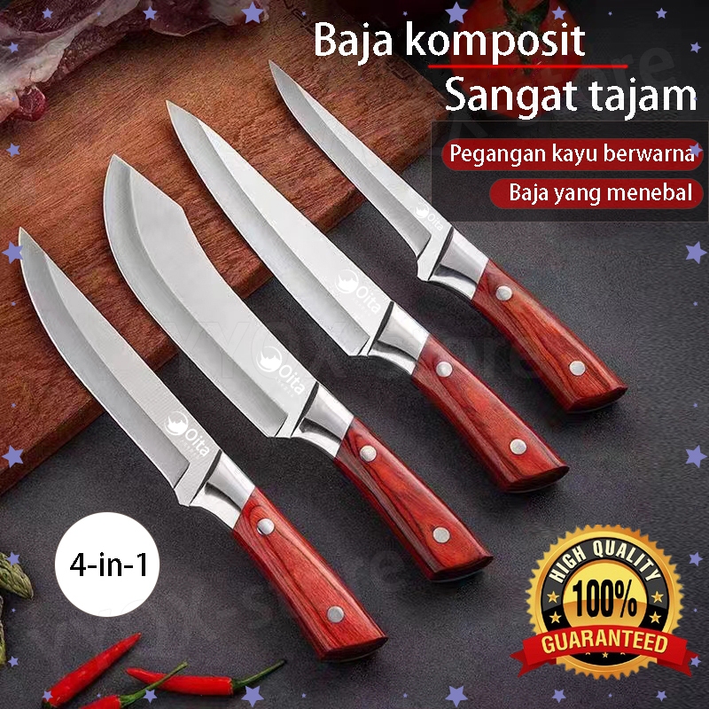 Pisau Dapur Stainless Steel Daging Boning Pisau super tajam baja asli import