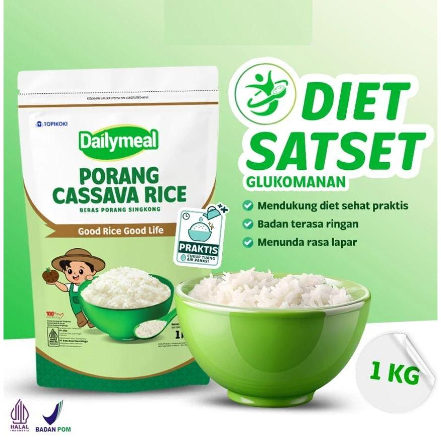 

Daily Meal Beras Porang Cassava Pouch 1 Kg Nasi Sehat