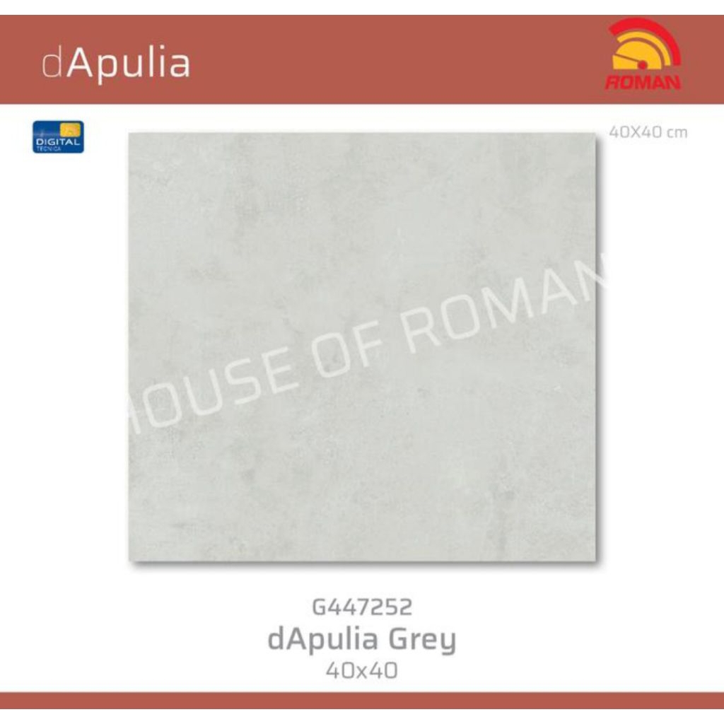 Roman Keramik G447252 dApulia Grey 40x40 Kw1