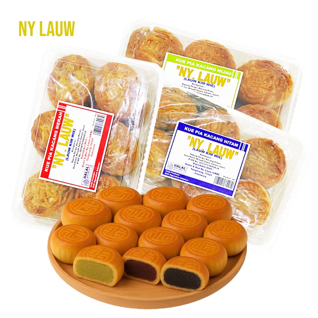 

Kue Pia Ny Lauw Aneka Rasa Kacang Halal Isi 12 400gr Bakpia Kacang Hijau Pia Kacang Hitam Phia Kacang Merah Bapia Oleh-Oleh Makanan Ringan Murah