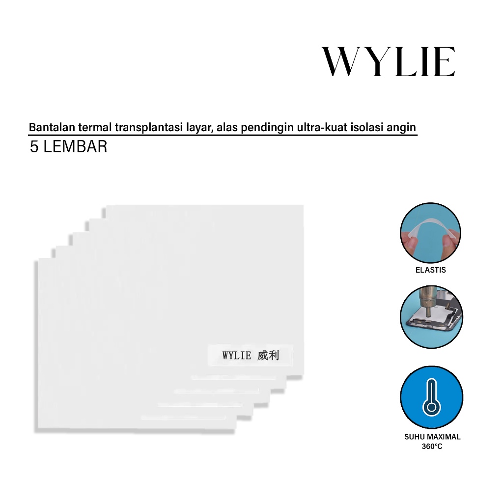THERMAL PAD LCD SCREEN WYLIE (5 LEMBAR) ORIGINAL