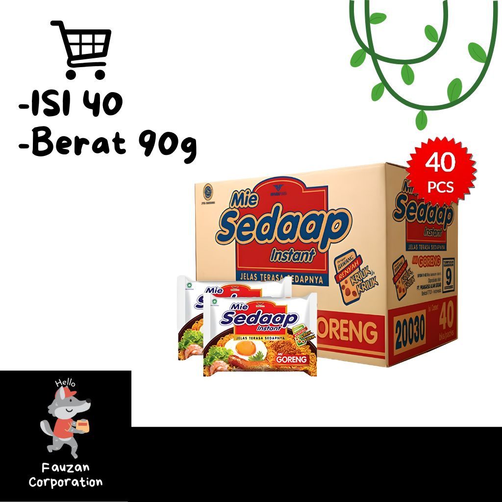 

Sedaap Mie Goreng 1 Dus Isi 40pcs