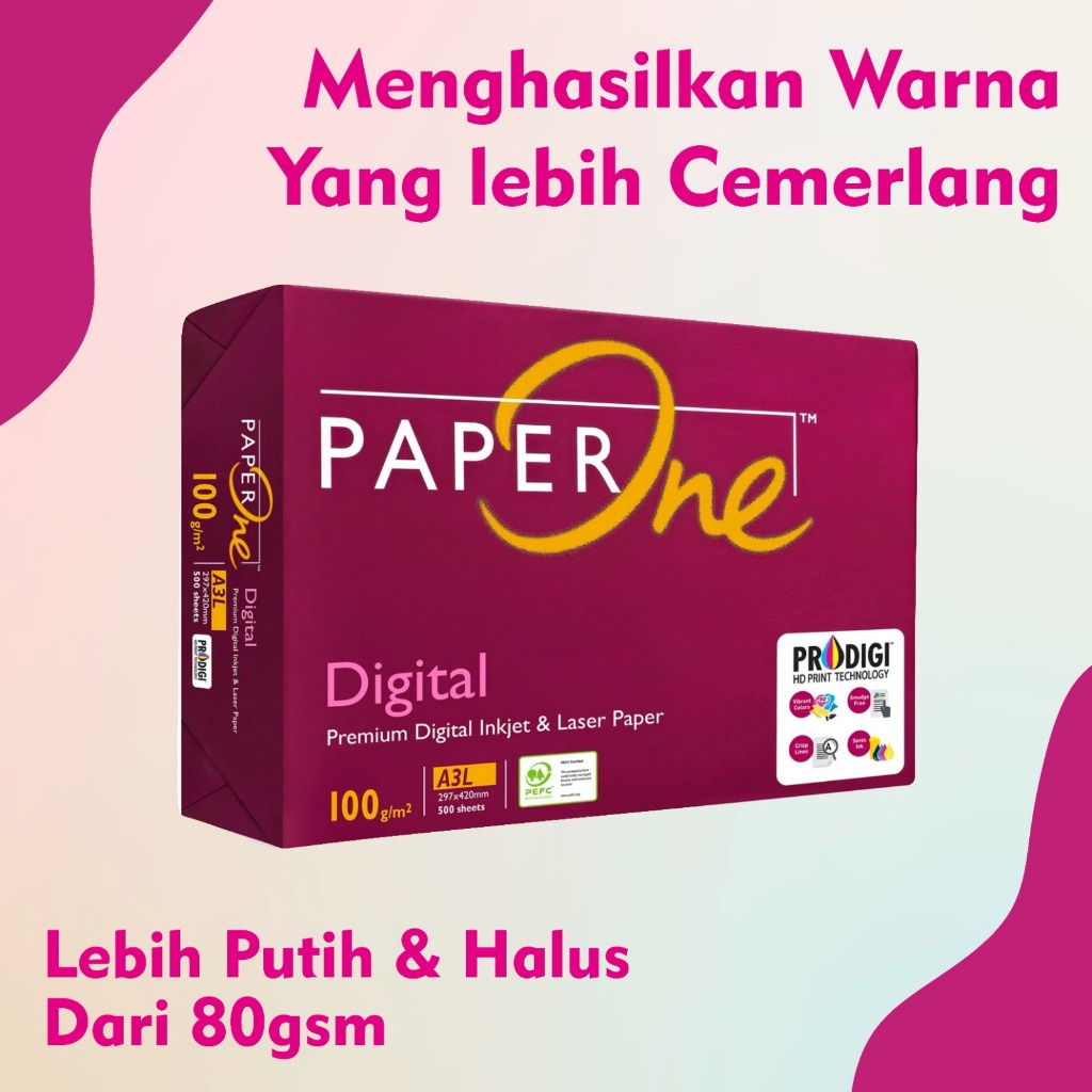 

PAPERONE KERTAS HVS A4 100 GR/KERTAS HVS 100GR