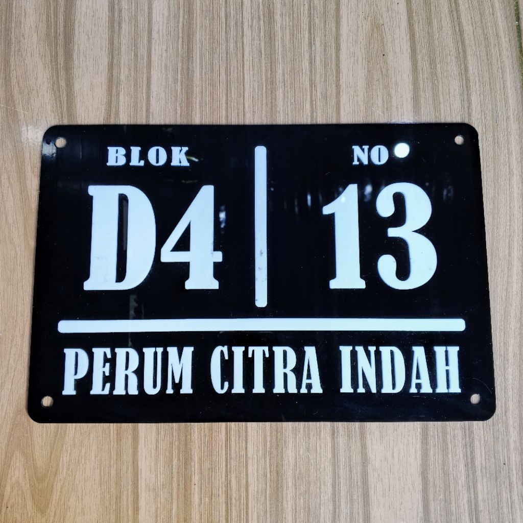 Nomor Rumah Akrilik Timbul | Kos Rumah Hotel Kantor | Papan Nomor Rumah Akrilik Timbul