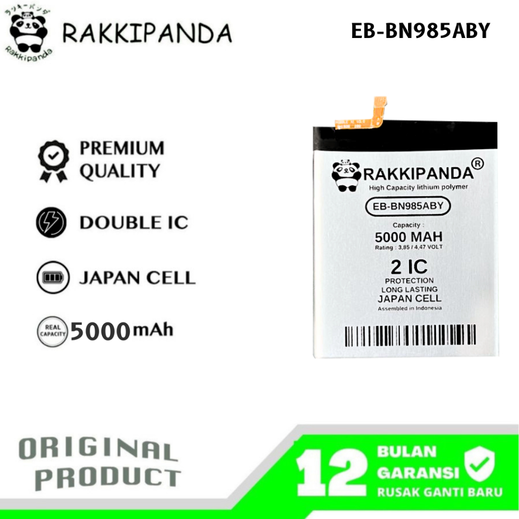 RakkiPanda - EB-BN985ABY Galaxy Note 20 Ultra 4G / Note 20 Ultra 5G Batre Batrai Baterai