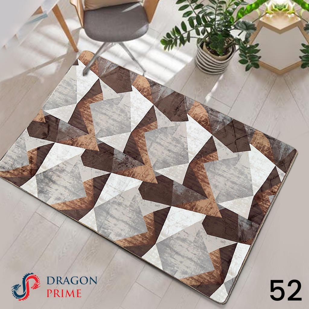 [Hachi] 95x140cm Karpet Lantai Busa Malaysia - Koleksi Design Minimalis dan Kembang.