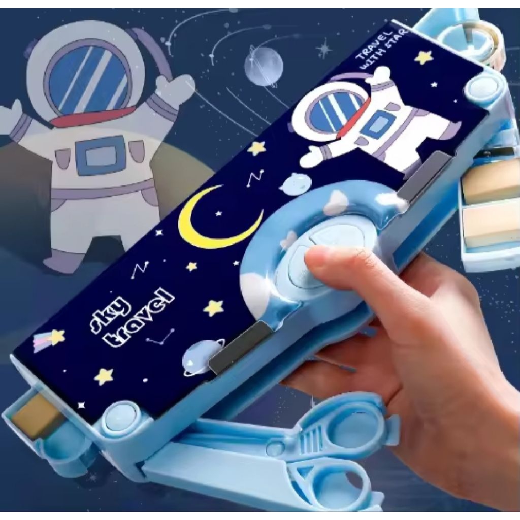 

Tempat pensil/ kotak alat tulis multifungsi kreatif motif