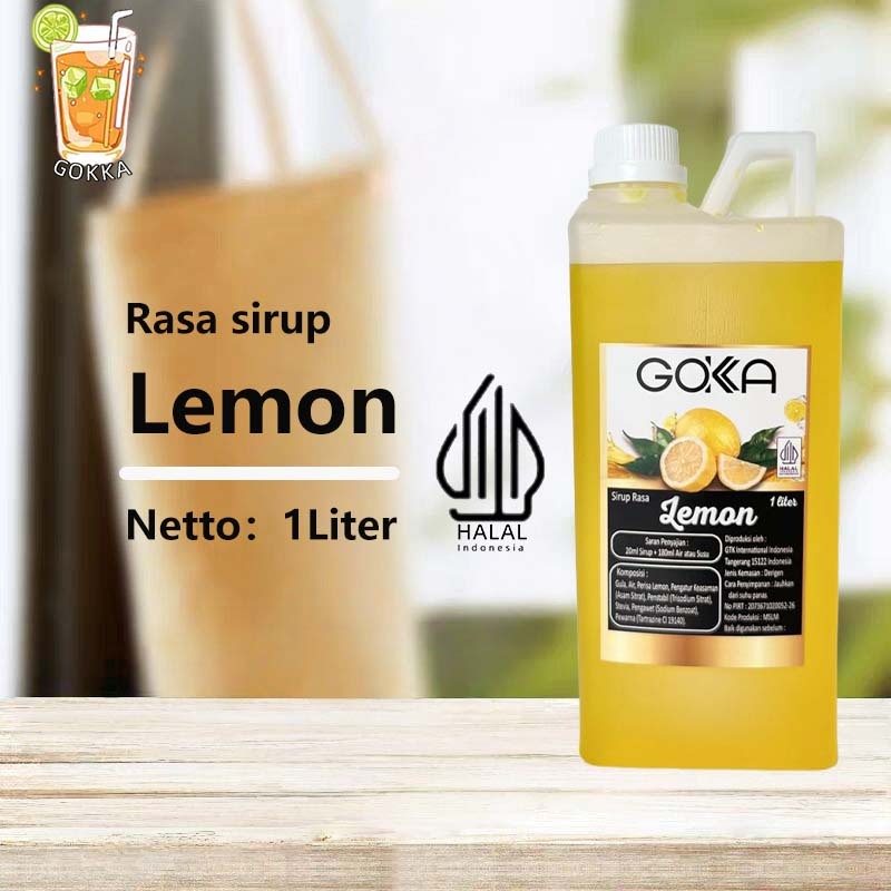 

GОKKA Syrup / Lemon Flavoured Sirup / Sirup Lemon 1L International Halal