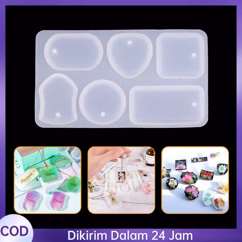 

Cetakan Silikon Untuk Resin - Bentuk Mini Pendant & Gantungan Kunci - Bahan Kuat Tidak Mudah Rusak - Warna Transparan