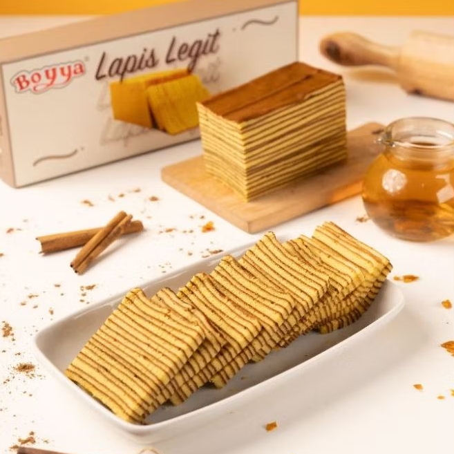

BOGAJAYA Kue LAPIS LEGIT ORIGINAL BOYYA 550Gr Spesial Khas Surabaya