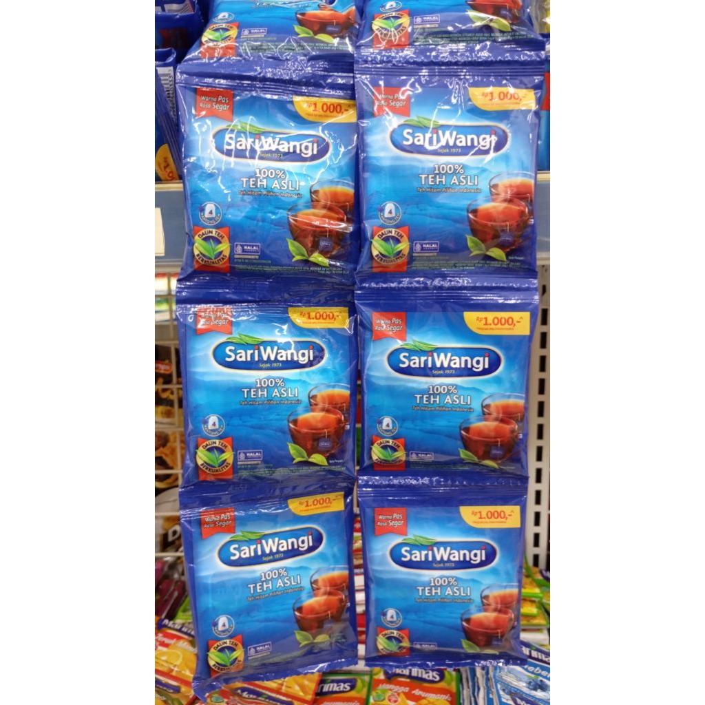 

Sariwangi teh kantong renteng isi 6 sachet