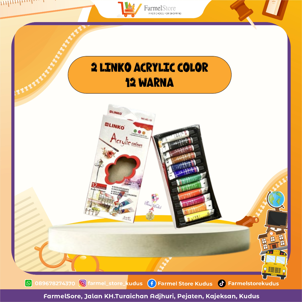 

Linko Acrylic Color 12 Warna