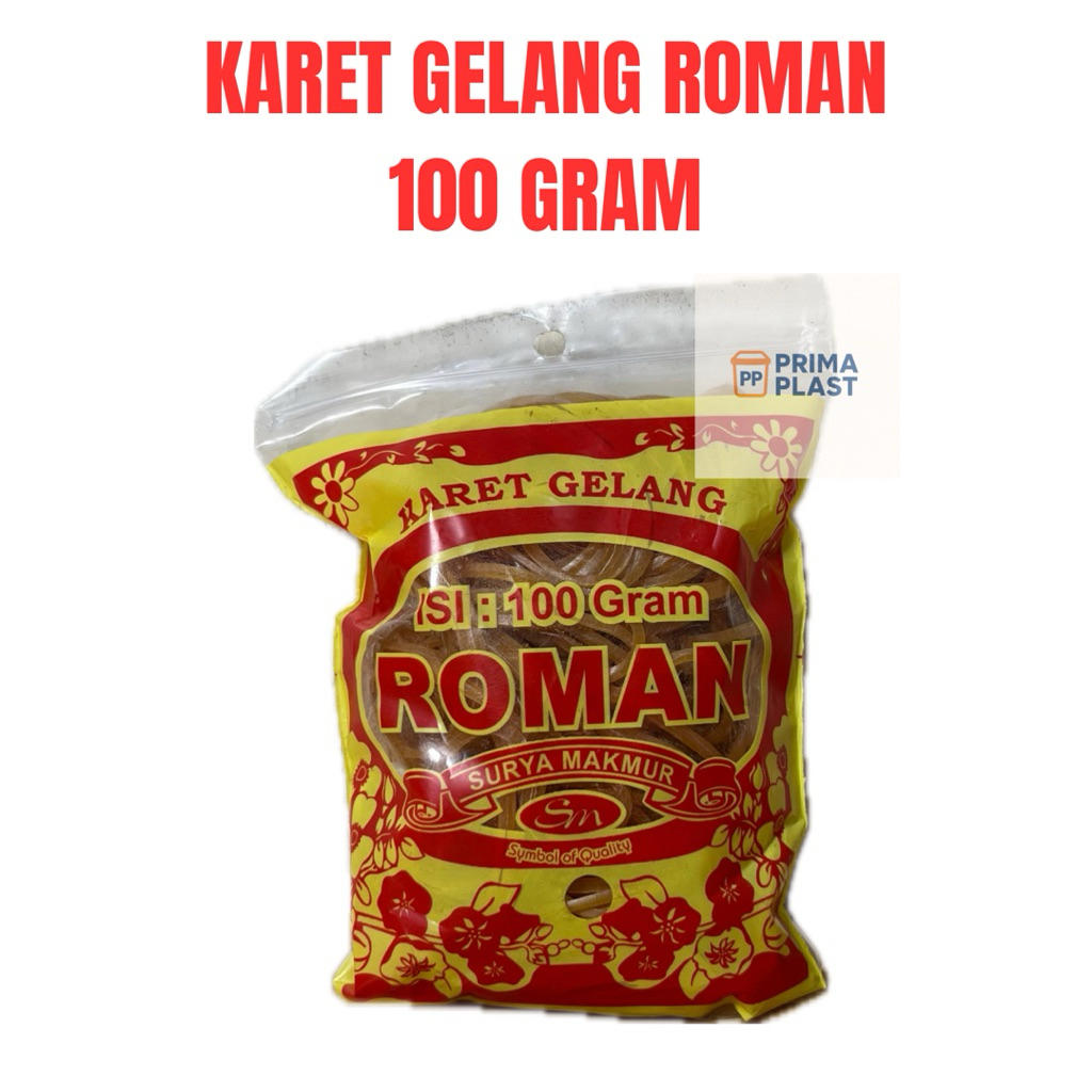 

Karet Gelang Kuning Matang / Karet Gelang Murah / Karet Gelang Roman Isi 100gr