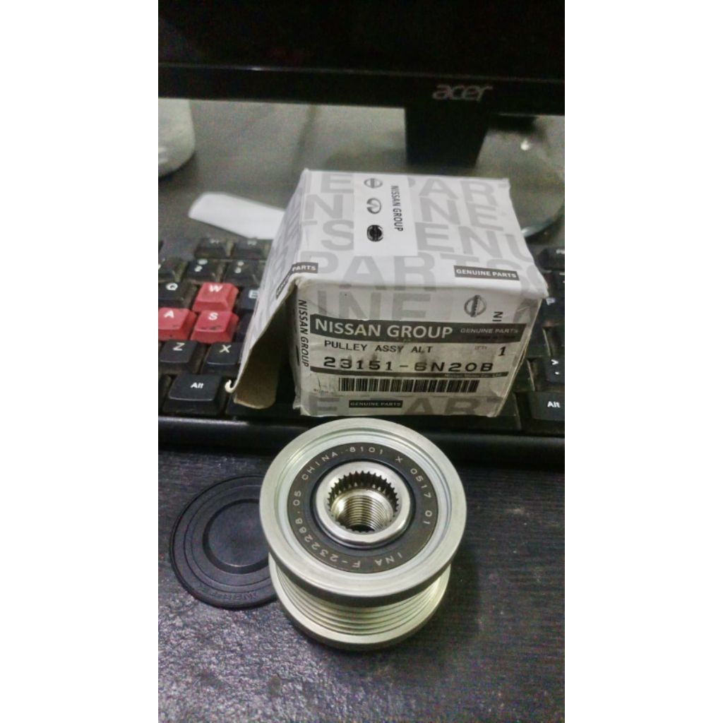 Pulley Alternator nissan Xtrail T31 2.5 Original nissan bearing pulley alternator dinamo cas