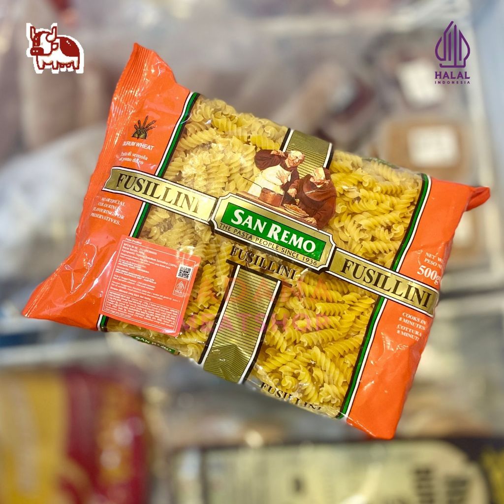 

SAN REMO Fusillini 500 g – Pasta Spiral Premium dari Durum Wheat | No Preservatives
