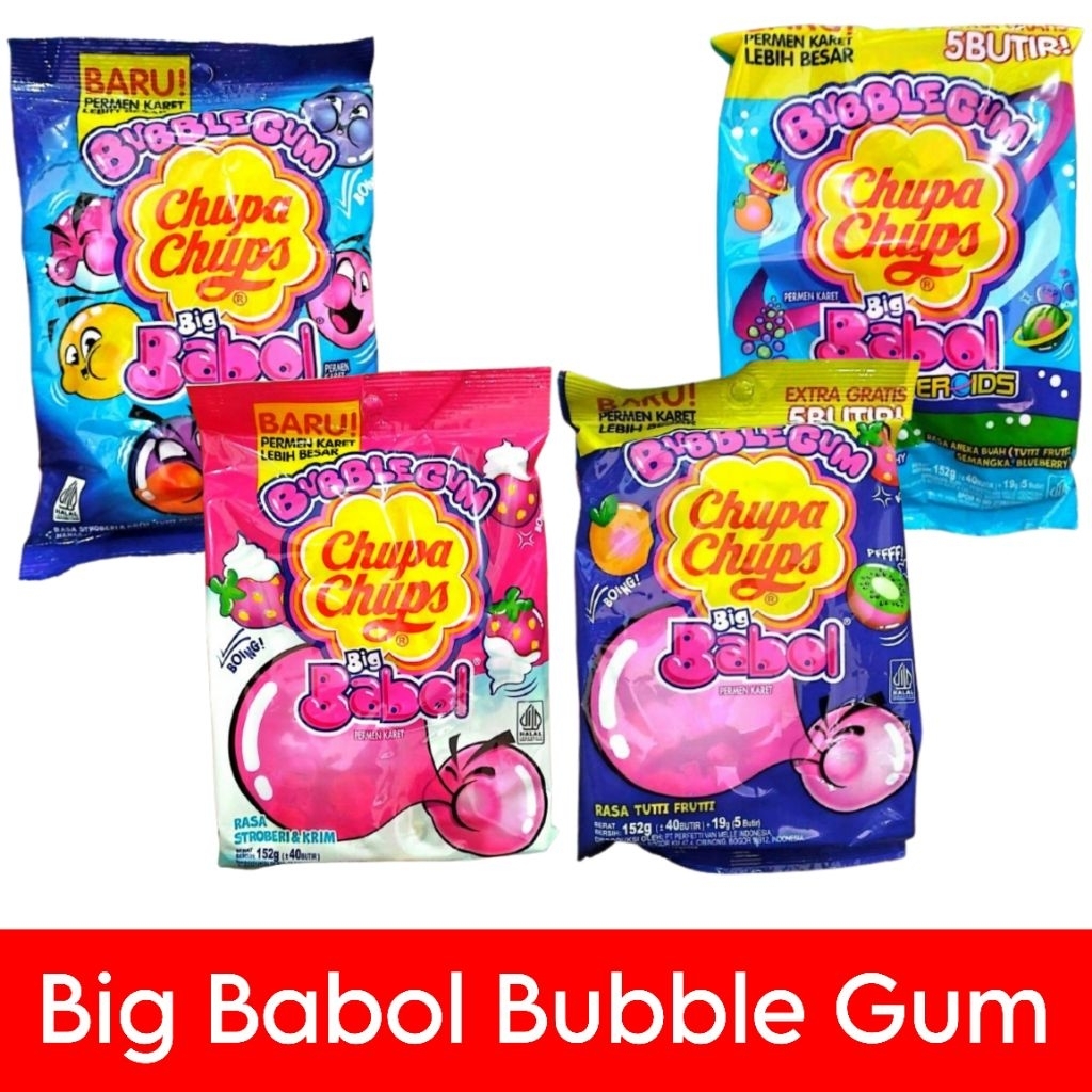 

Big Babol 152gr Stroberi Asteroid Aneka buah tutti fruti